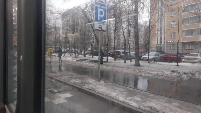 Поездка на автобусе НефАЗ-5299 030703 по маршруту м40 от м. Китай-город до Лобненской улицы часть 3 смотреть онлайн