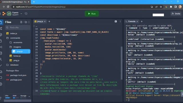 Manipulação de imagem usando jimp, discord aoi.js 4# смотреть онлайн