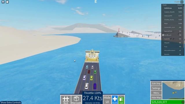 Stanley to Emerald Harbor Through Panama and Suez Canal | Roblox Shipping Lanes смотреть онлайн