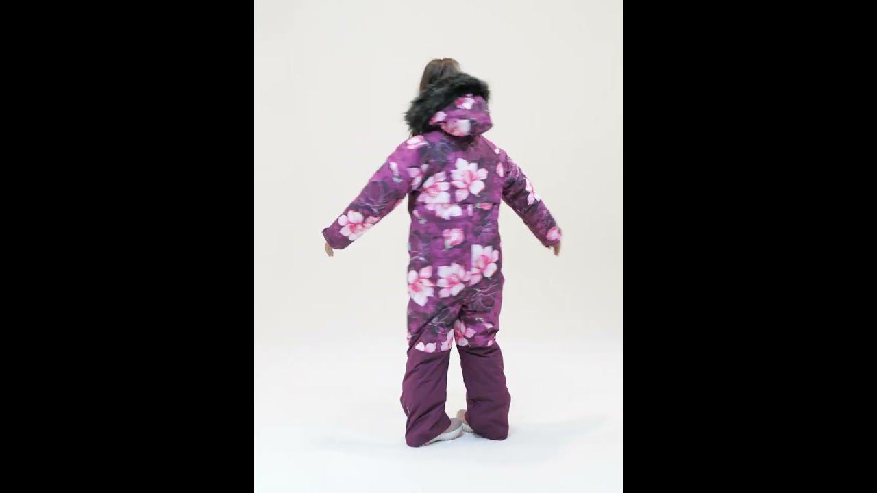 Huppa, Зимний Комбинезон JETTA 1 36370130-34434 (бургунди, принт) смотреть онлайн