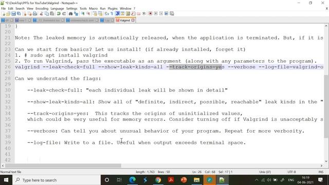 Valgrind for Memory Leakage Detection - Installation and Demo смотреть онлайн