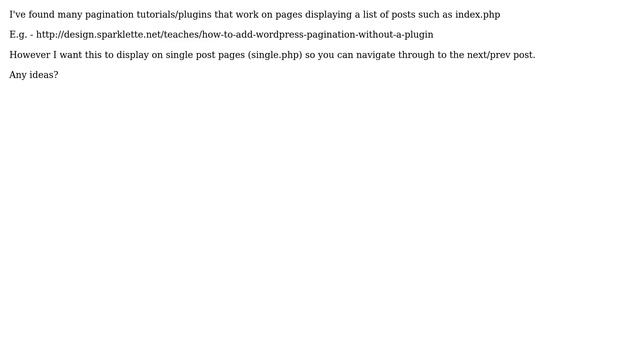Wordpress: Pagination on single post page? (2 Solutions!!) смотреть онлайн