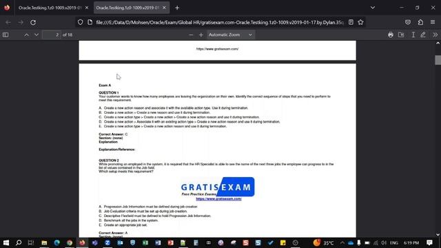 Oracle Global Human Resources Cloud Exam 1Z0-1046 смотреть онлайн