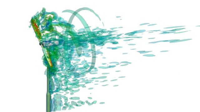 Emergency Brake Maneuver of NREL/NASA Phase VI Turbine with Flexible Blades смотреть онлайн