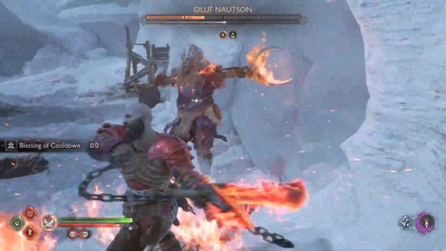 God Of War Ragnarok - Chief Oluf Nautson Vs Kratos Chaos Blades