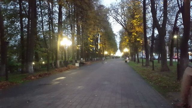 Подсветка Первомайского бульвара в Ярославле 06 10 2023 г смотреть онлайн