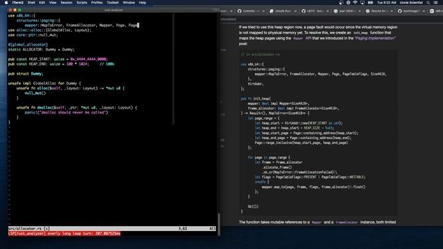 Writing an OS in Rust - Part 10 - Heap Allocation смотреть онлайн