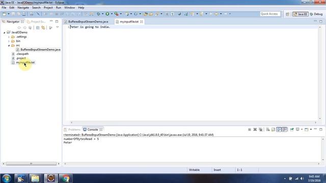 How to use read (byte[] b, int off, int len) method BufferedInputStream? | Java IO | Java Tutorial смотреть онлайн