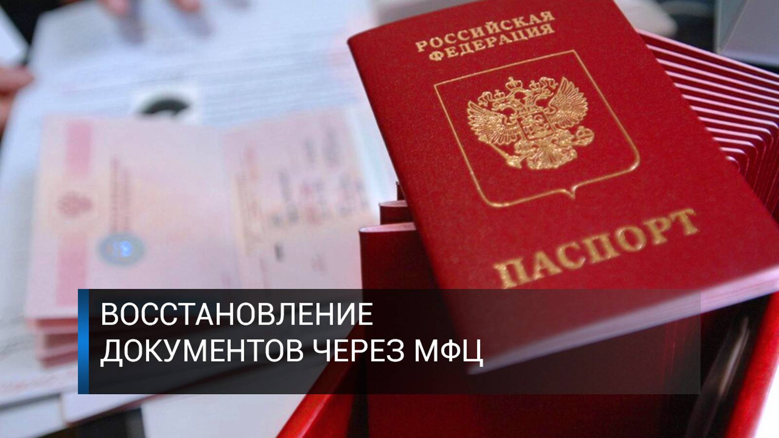 Восстановление документов через МФЦ. смотреть онлайн