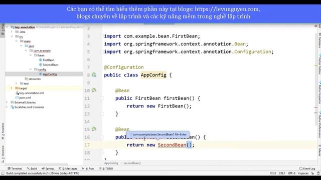 Bài 11: Sử dụng lazy annotation trong spring смотреть онлайн