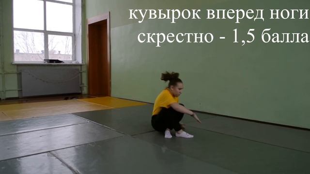 Кувырок вперед ноги скрестно смотреть онлайн