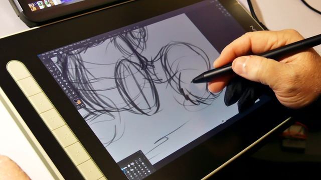 XP Pen artist 12 second generation review by an illustrator with drawing demo смотреть онлайн