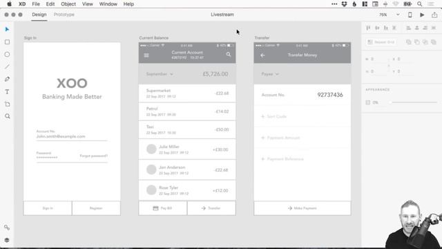 How to Design & Prototype Adobe XD Tutorial смотреть онлайн