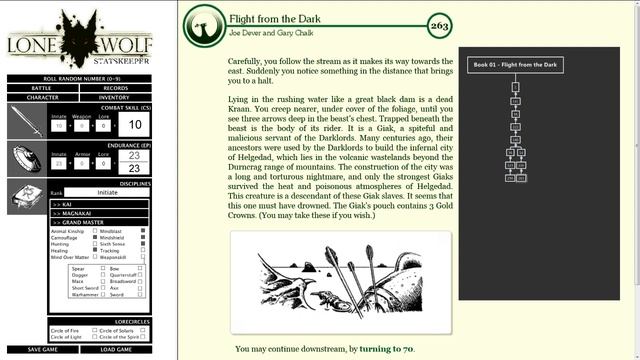 Lone Wolf (gamebooks) - Book 1: Flight from the Dark смотреть онлайн