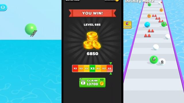 Number Ball 3D Merge Games / Number Merge Ball Number Games 2048 Balls / Ball Run Infinity Gameplay