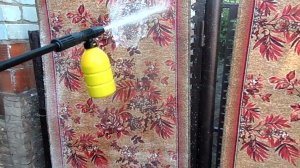 Как мыть дорожные паласы и ковры в домашних условиях в деревне с помощью мойки высокого давления.