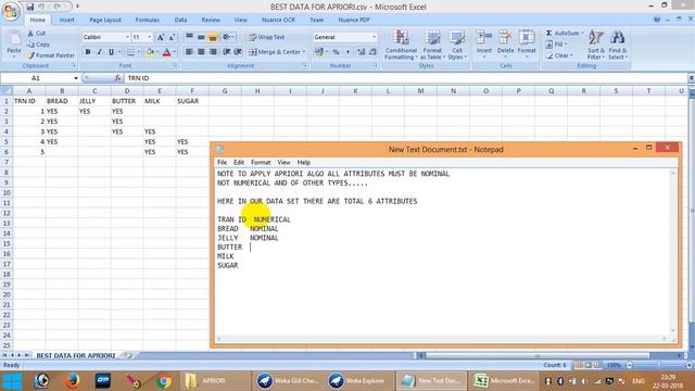Apriori algorithm example using weka смотреть онлайн