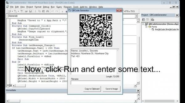 QR Code - VB6 Programming