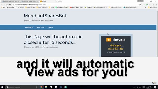 Free Automatic AdsViewer & Transfer Calculator for Merchantshares (Chrome) смотреть онлайн