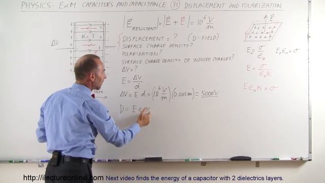 Physics 39 Capacitors (31 of 37) Displacement and Polarization смотреть онлайн