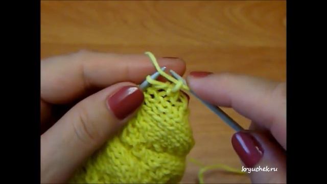 Ажурный узор спицами №7 смотреть онлайн