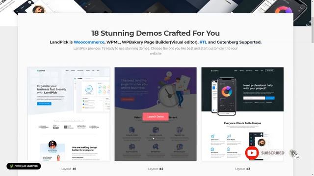 Landpick - Multipurpose Landing Pages WordPress Theme Kason Linw смотреть онлайн