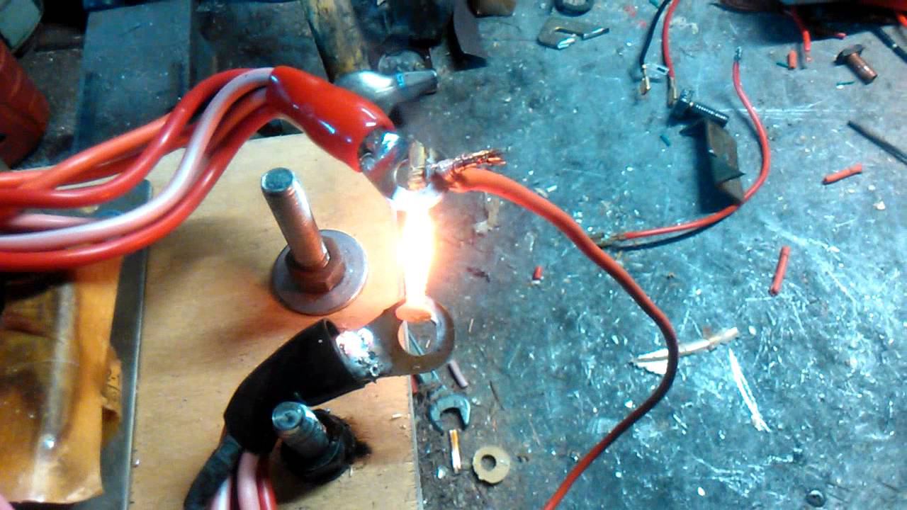 Тест самодельной контактной сварки 2 смотреть онлайн