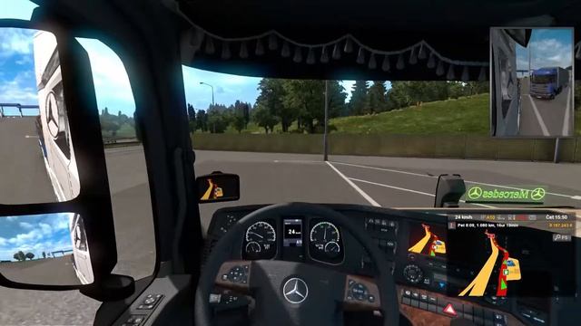 Euro Truck Simulator 2 - GTX 1650 - transport Mukhacevo(UA)-Dover(GB)/ New Mercedes Actros смотреть онлайн