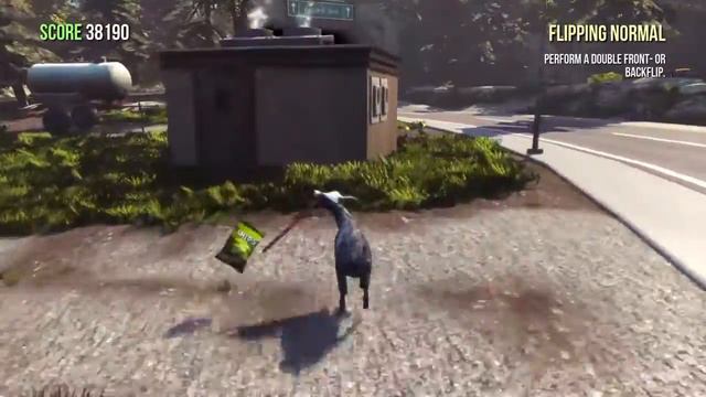 Goat Simulator. Bag of chips makes cars go boom. смотреть онлайн