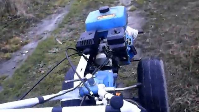 пркатушки на мотоблоке , едем в огород смотреть онлайн