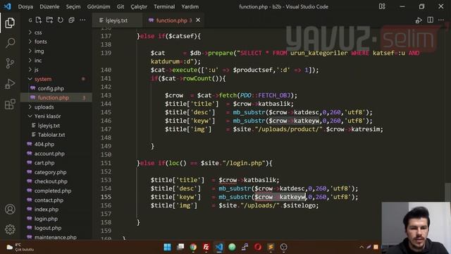 PHP & Ajax B2B E-ticaret Sitesi Eğitimi Bölüm-26 | SEO Uyumlu Dinamik Başlık Sistemi & Meta OG Tag смотреть онлайн