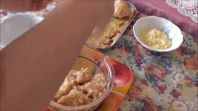 Мясные гнезда с грибочками и сыром.Гнезда из куриного фарша с Сыром.Как приготовить мясные гнезда? смотреть онлайн