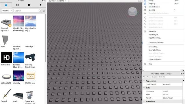 Как Изменить начального персонажа В Roblox Studio смотреть онлайн