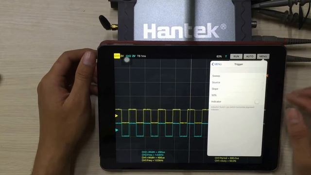 Hướng dẫn sử dụng Oscilloscope Hantek IDSO1070A Kết nối Wifi với ipad смотреть онлайн