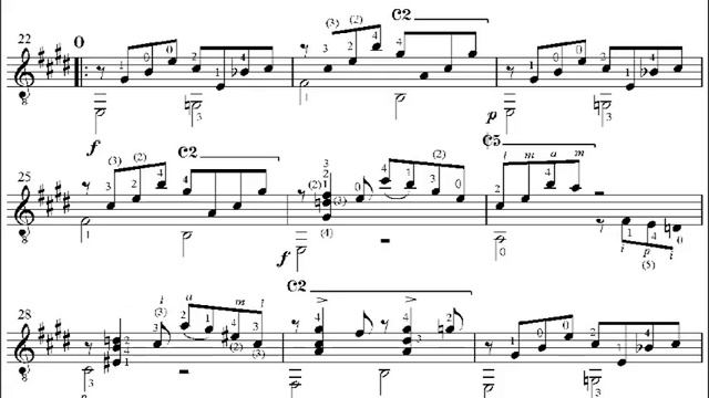 Mario Gangi - Choro for Guitar (Score video) смотреть онлайн
