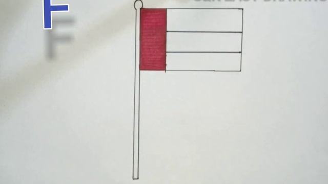 How to draw flag from F letter | F letter se drawings kese banahe #drawing #art #flag #easydrawing смотреть онлайн