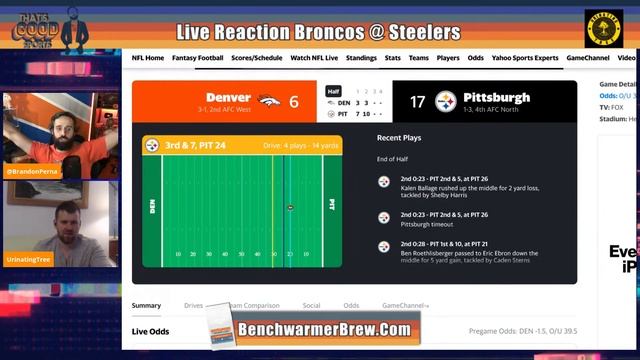 I'm a Masochist, So We Watch Broncos vs. Steelers (w/ That's Good Sports) смотреть онлайн