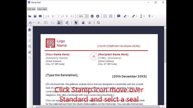 stamping digital seal as an annotation on pdf document - using, Stamp Seal, a windows desktop app. смотреть онлайн