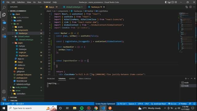 React Node.js E-Commerce App Full Tutorial ( JWT ) - MERN Stack Shopping App смотреть онлайн