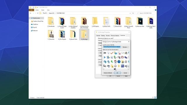 How to CUSTOMIZE Folder Icons in Windows 10 File Explorer смотреть онлайн