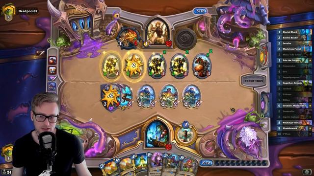 Hearthstone | Oops! That's Too Many Minions! | Wild C'thun Shaman | Rise of Shadows смотреть онлайн