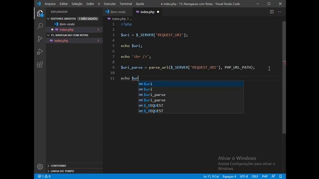 PHP - ROTAS DE NAVEGAÇÃO - VARIÁVEL SUPER GLOBAL SERVER E FUNÇÃO PARSE_URL смотреть онлайн