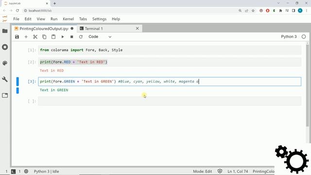 Python - Print coloured output | How to print coloured output in Python (colorama) смотреть онлайн