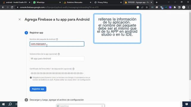 Cómo obtener SHA-1 y el archivo config google-services.json - 2023 смотреть онлайн