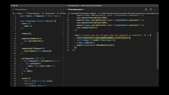 Writing unit test cases in React - Timer Application смотреть онлайн