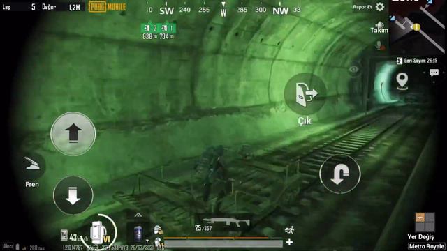 Pubg Mobil metro mod😎 2 kere radyasyona gittik.. смотреть онлайн