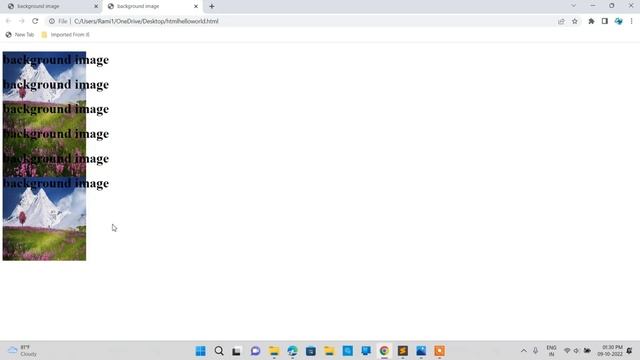 lec 17 background-repeat in html using css смотреть онлайн