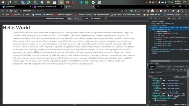 Container & Container Fluid || Bootstrap Bangla Tutorials смотреть онлайн