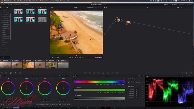 Using Nodes in Davinci Resolve 16 Colour page in Tamil смотреть онлайн