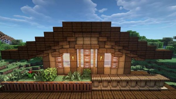 Майнкрафт - Садовый домик (туториал)